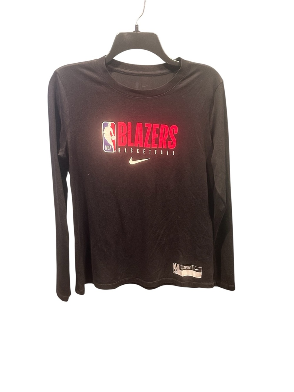 Nike NBA Portland Trail Blazers Long Sleeve Practice T-Shirt - Men's Medium